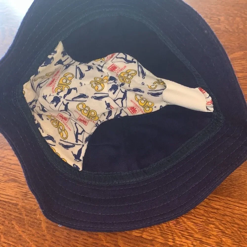 NWOT Vintage Capo International‎ Blue Wool Bucket Hat - Picture 2 of 12